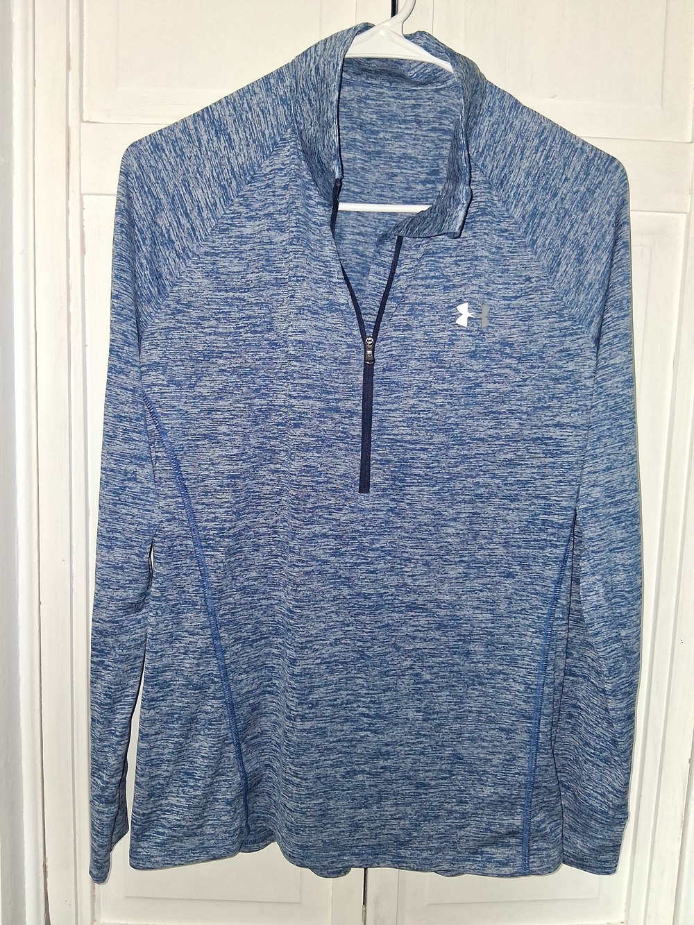 Under Armour Heathered Blue 1/4 Zip Pullover